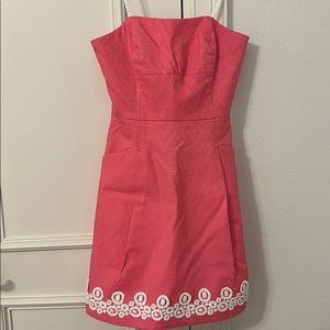 Lily Pulitzer Jacquard Blossom strapless dress